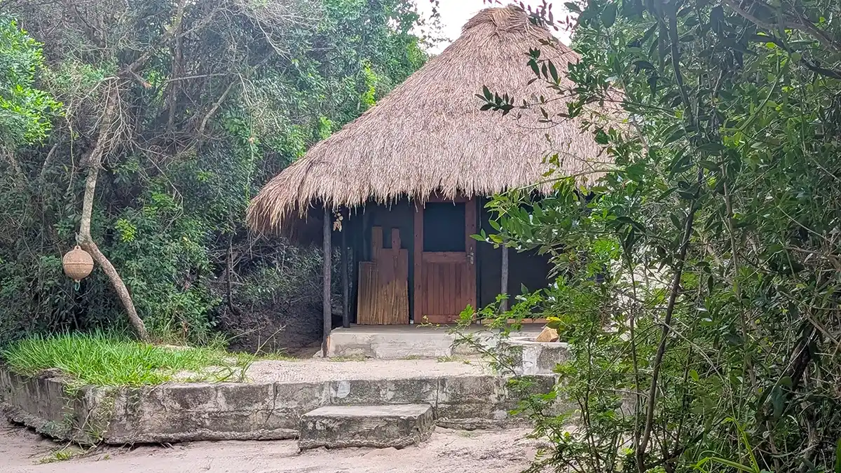 Tented accommodation at Dune Beach Hostel